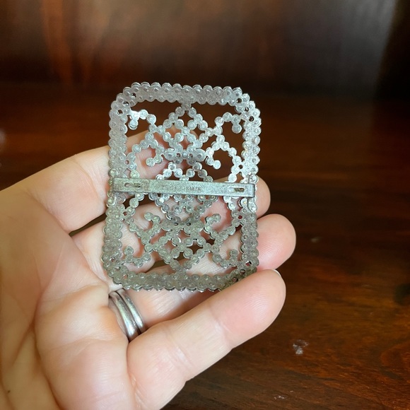 Vintage, antique, Art Deco sash buckle. Made in France. Beautiful workmanship. - Picture 3 of 6